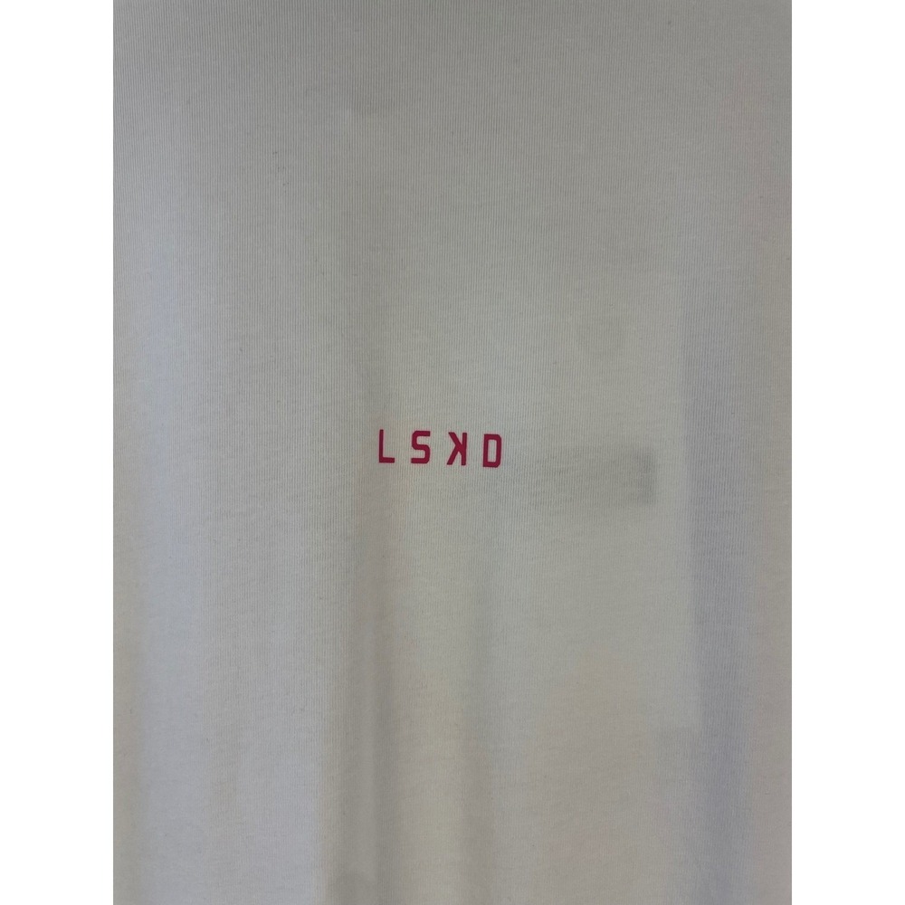 LSKD Mens We Rise By Lifting Others Oversized White Graphic T-Shirt Size 3XL New - Picture 4 of 6